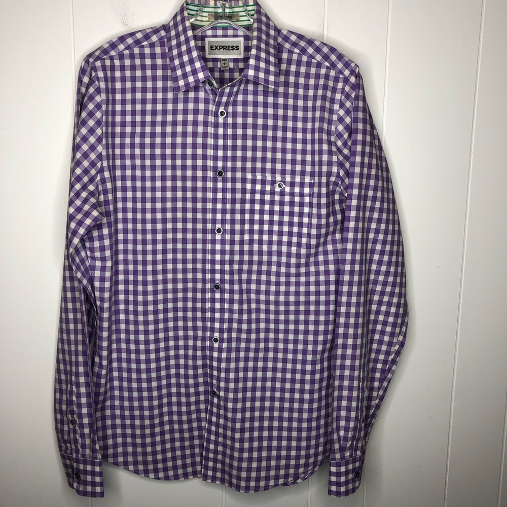 Express fitted button down shirt. Size 14-14 1/2.